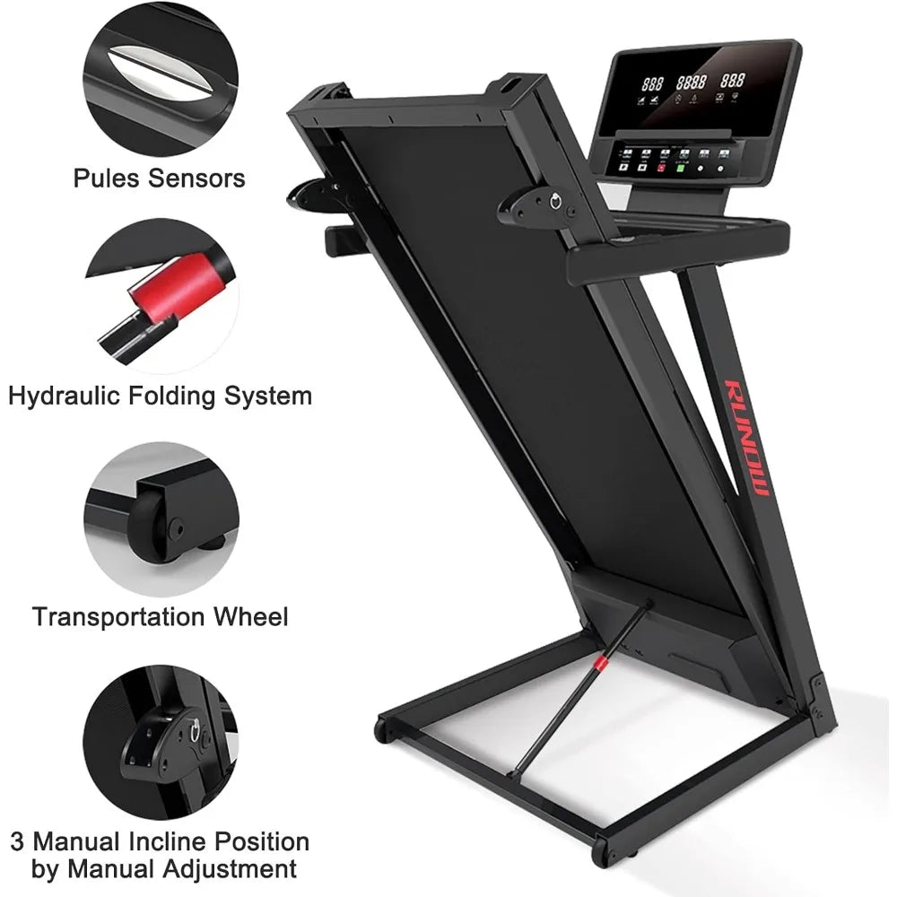 Foldable Treadmill With Incline Bieżnie Running Machine