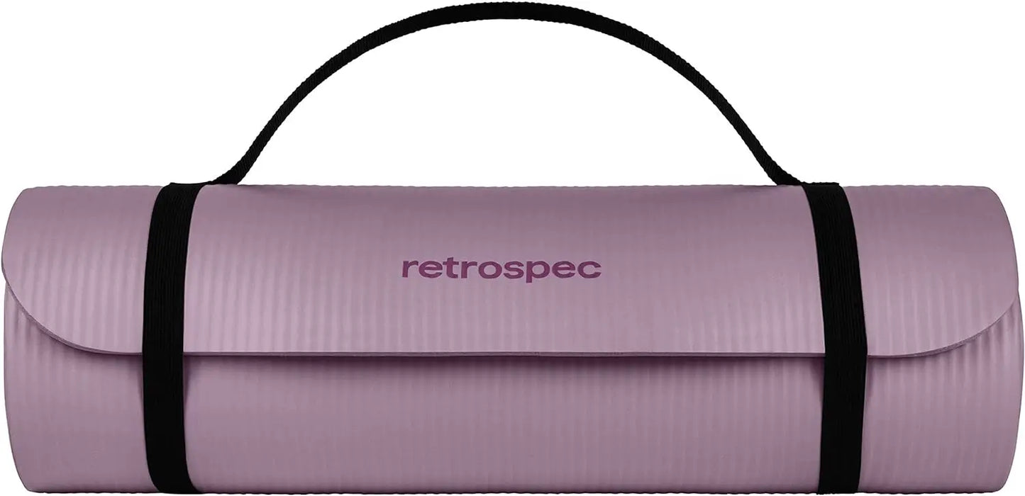 Yoga Mat 1/2" Thick w/Nylon Strap