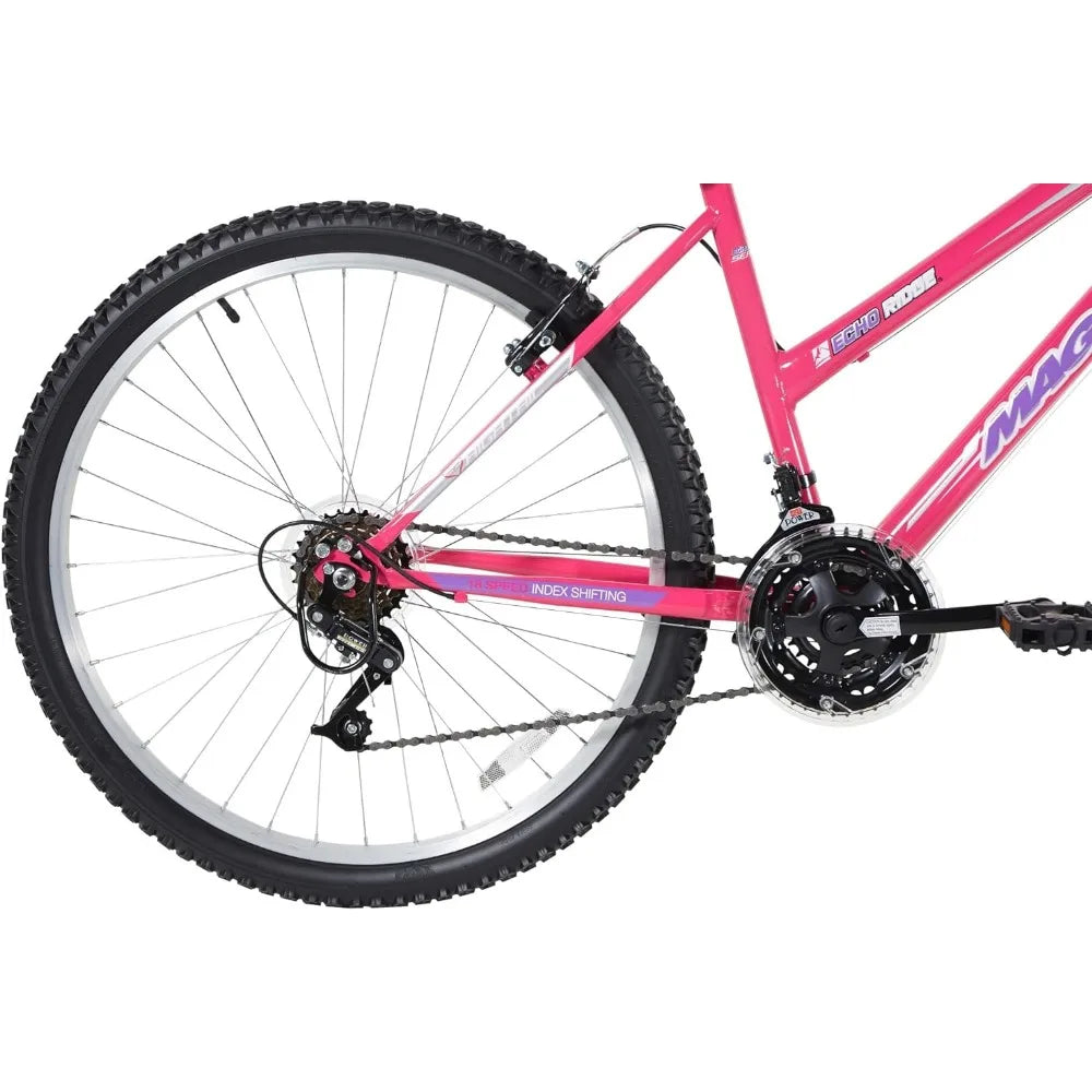 Front Shock, Girls, 24 and 26 Inch. with 18 Speed Grip Shifter