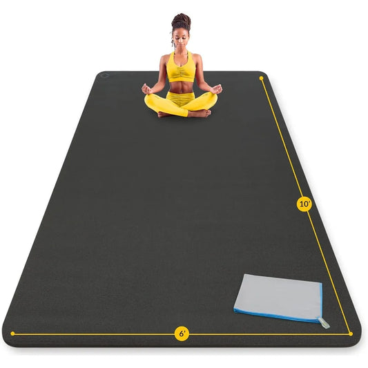 Extra Large Yoga Mat 8mm Extra Thick, Durable